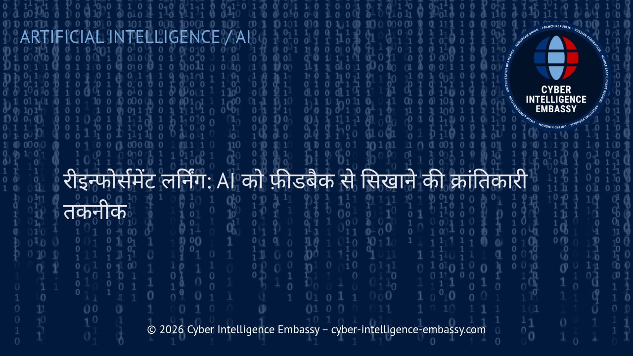 रीइन्फोर्समेंट लर्निंग: AI को फ़ीडबैक से सिखाने की क्रांतिकारी तकनीक