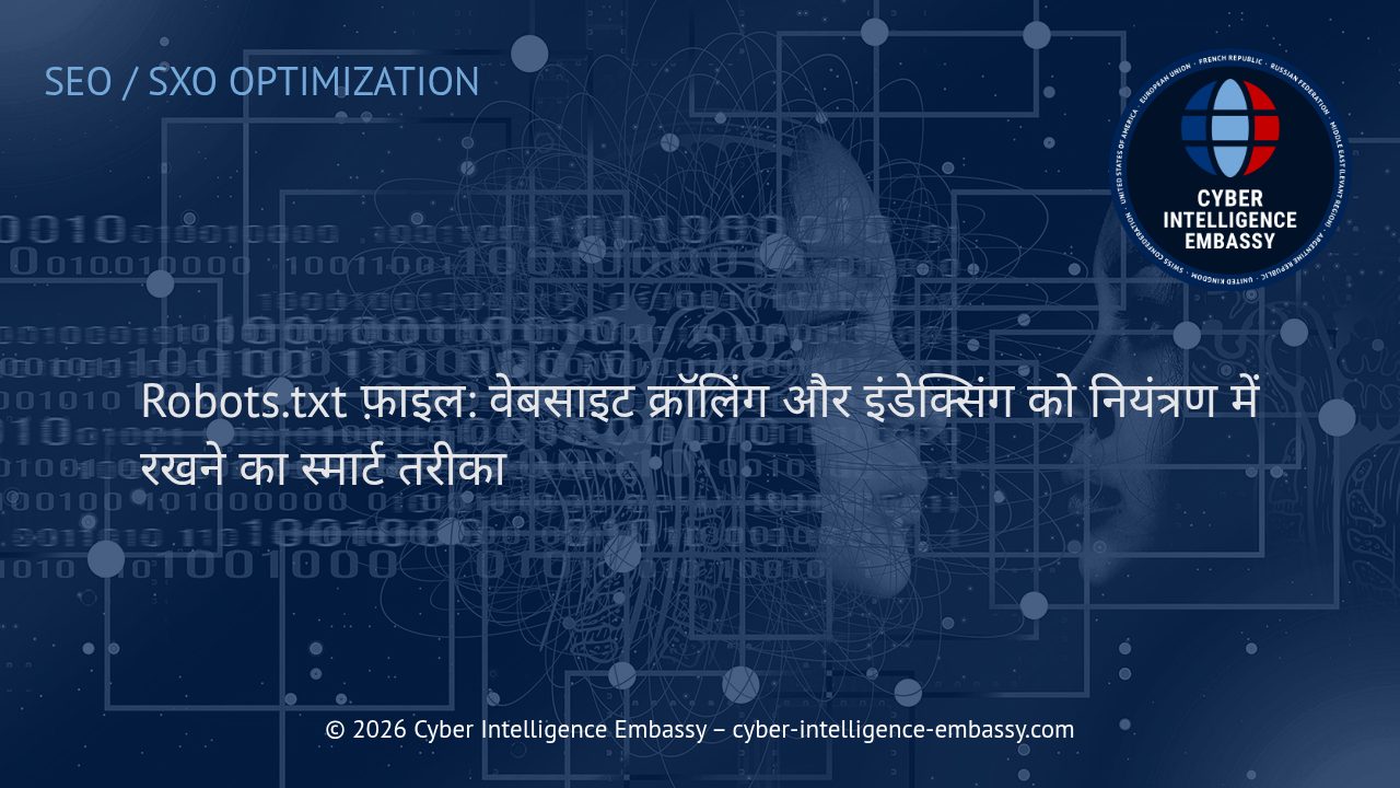 Robots.txt फ़ाइल: वेबसाइट क्रॉलिंग और इंडेक्सिंग को नियंत्रण में रखने का स्मार्ट तरीका