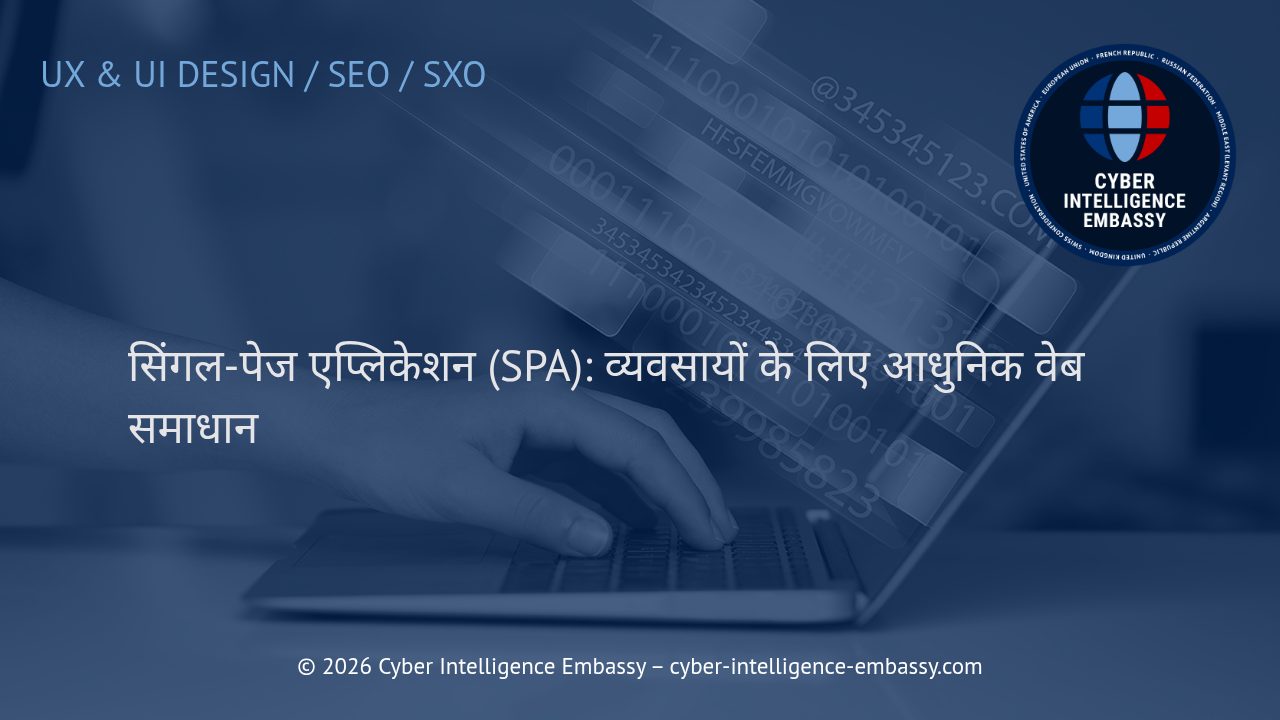 सिंगल-पेज एप्लिकेशन (SPA): व्यवसायों के लिए आधुनिक वेब समाधान