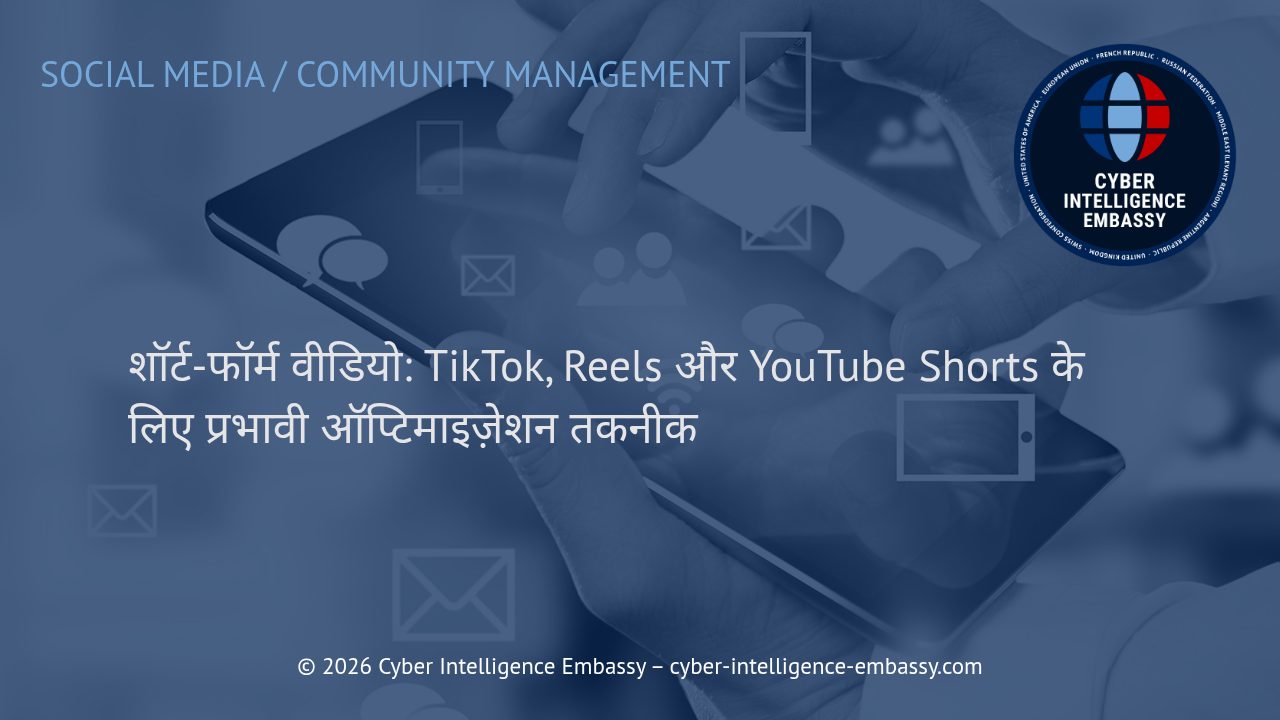 शॉर्ट-फॉर्म वीडियो: TikTok, Reels और YouTube Shorts के लिए प्रभावी ऑप्टिमाइज़ेशन तकनीक
