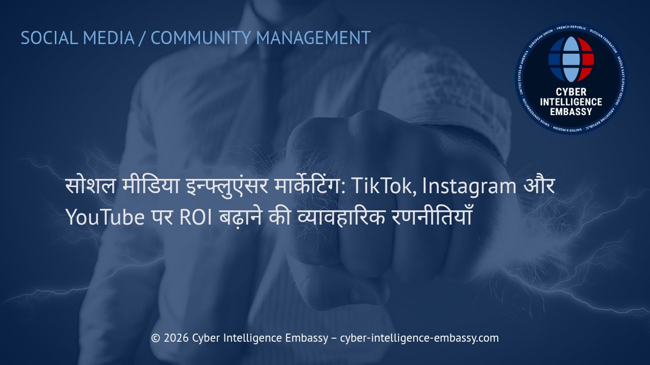 सोशल मीडिया इन्फ्लुएंसर मार्केटिंग: TikTok, Instagram और YouTube पर ROI बढ़ाने की व्यावहारिक रणनीतियाँ