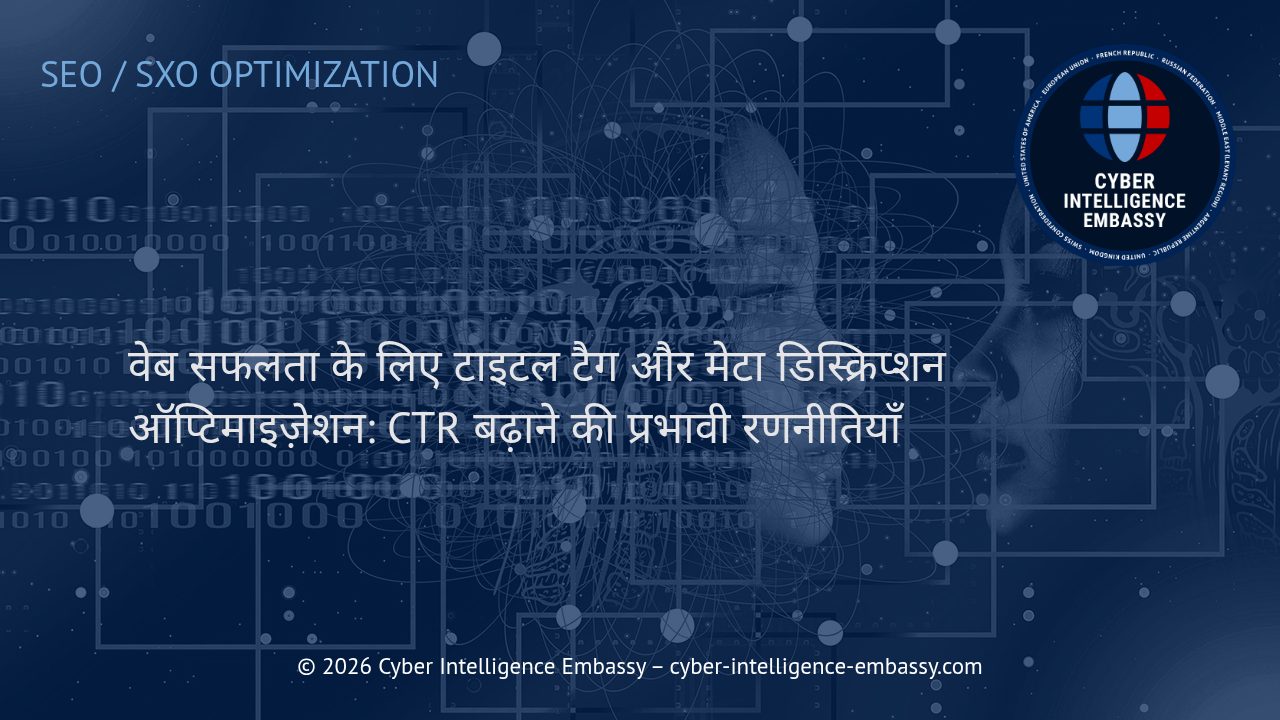 वेब सफलता के लिए टाइटल टैग और मेटा डिस्क्रिप्शन ऑप्टिमाइज़ेशन: CTR बढ़ाने की प्रभावी रणनीतियाँ