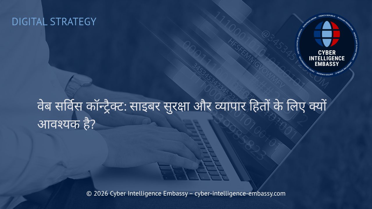 वेब सर्विस कॉन्ट्रैक्ट: साइबर सुरक्षा और व्यापार हितों के लिए क्यों आवश्यक है?