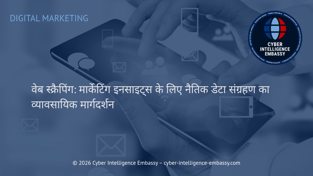वेब स्क्रैपिंग: मार्केटिंग इनसाइट्स के लिए नैतिक डेटा संग्रहण का व्यावसायिक मार्गदर्शन