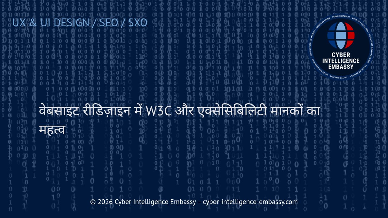 वेबसाइट रीडिज़ाइन में W3C और एक्सेसिबिलिटी मानकों का महत्व
