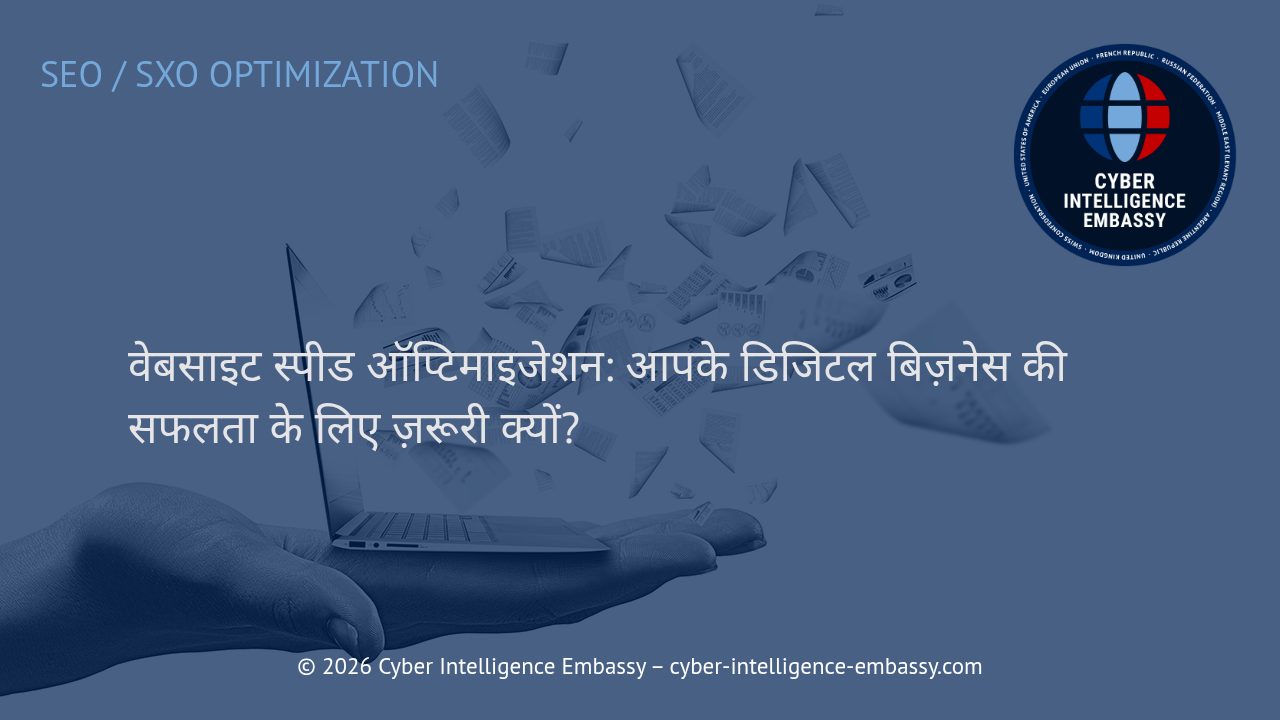 वेबसाइट स्पीड ऑप्टिमाइजेशन: आपके डिजिटल बिज़नेस की सफलता के लिए ज़रूरी क्यों?