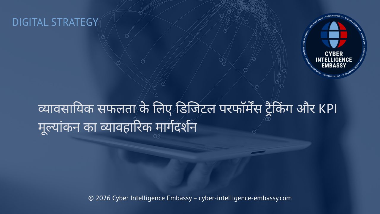 व्यावसायिक सफलता के लिए डिजिटल परफॉर्मेंस ट्रैकिंग और KPI मूल्यांकन का व्यावहारिक मार्गदर्शन