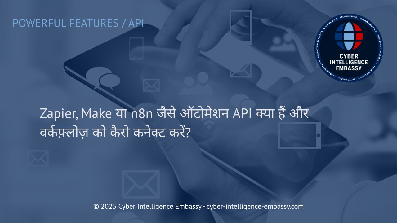 ऑटोमेशन API की मदद से वर्कफ़्लो कनेक्टिविटी: Zapier, Make और n8n का बिजनेस में इस्तेमाल