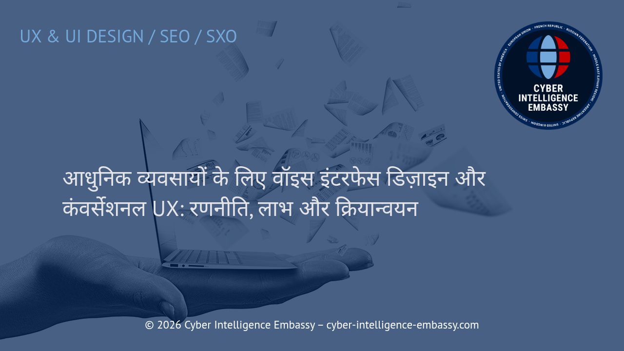 आधुनिक व्यवसायों के लिए वॉइस इंटरफेस डिज़ाइन और कंवर्सेशनल UX: रणनीति, लाभ और क्रियान्वयन