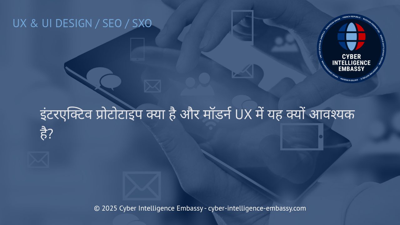 इंटरएक्टिव प्रोटोटाइप: मॉडर्न UX डिज़ाइन की बुनियाद