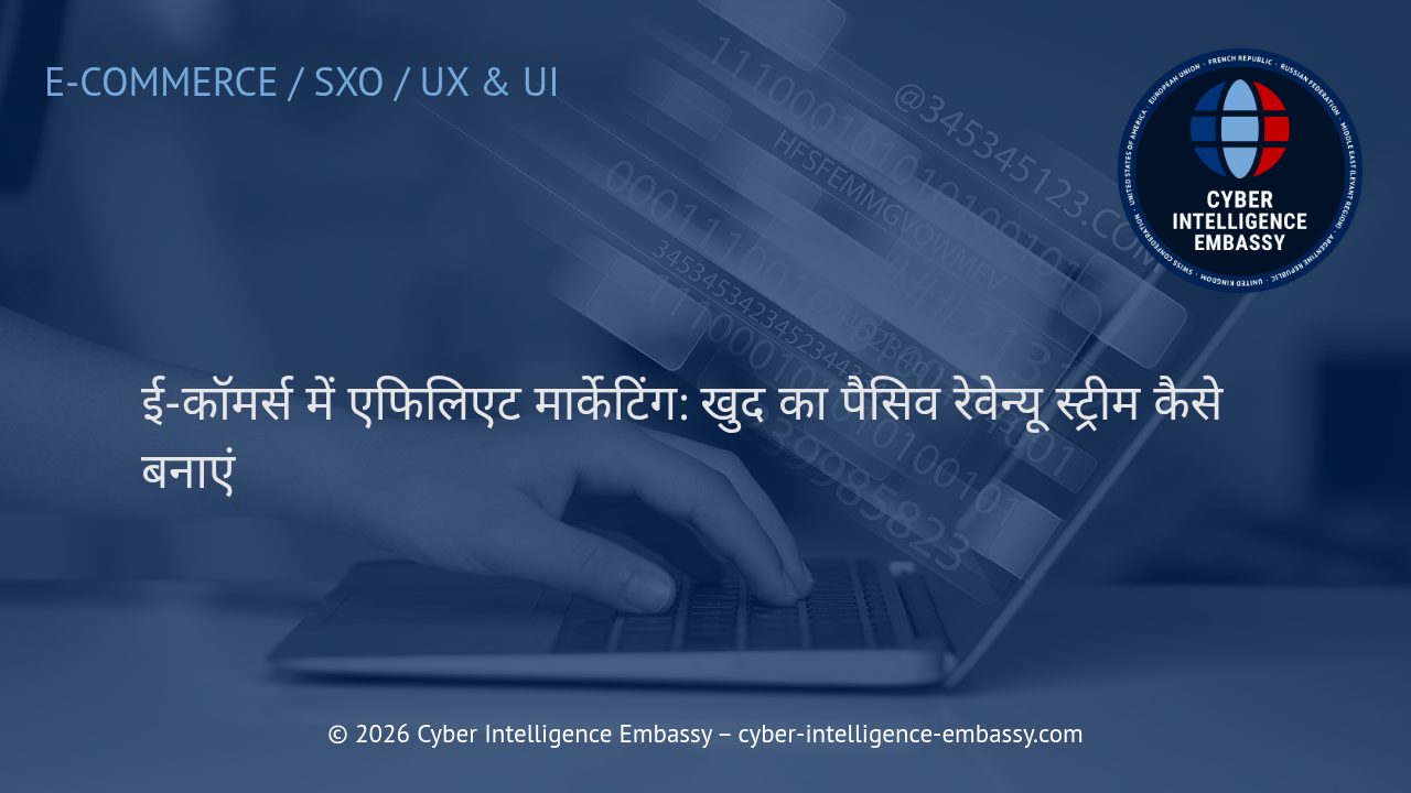 ई-कॉमर्स में एफिलिएट मार्केटिंग: खुद का पैसिव रेवेन्यू स्ट्रीम कैसे बनाएं