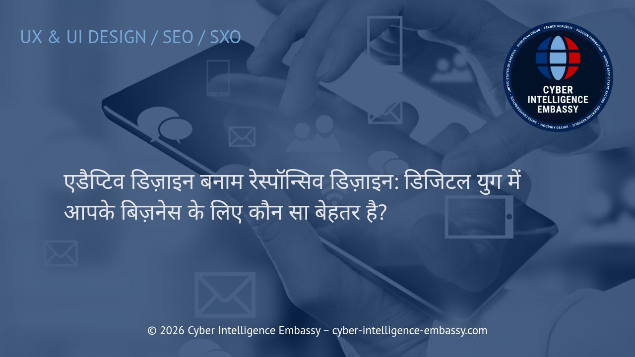 एडैप्टिव डिज़ाइन बनाम रेस्पॉन्सिव डिज़ाइन: डिजिटल युग में आपके बिज़नेस के लिए कौन सा बेहतर है?