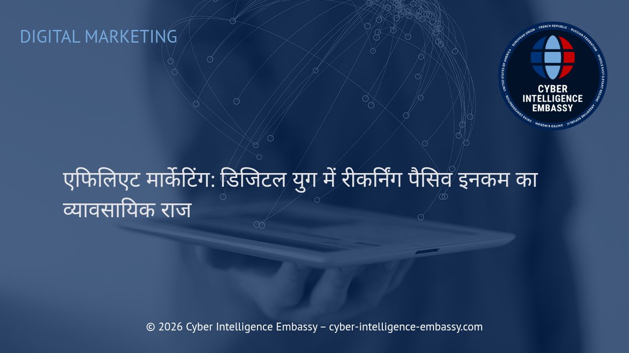 एफिलिएट मार्केटिंग: डिजिटल युग में रीकर्निंग पैसिव इनकम का व्यावसायिक राज