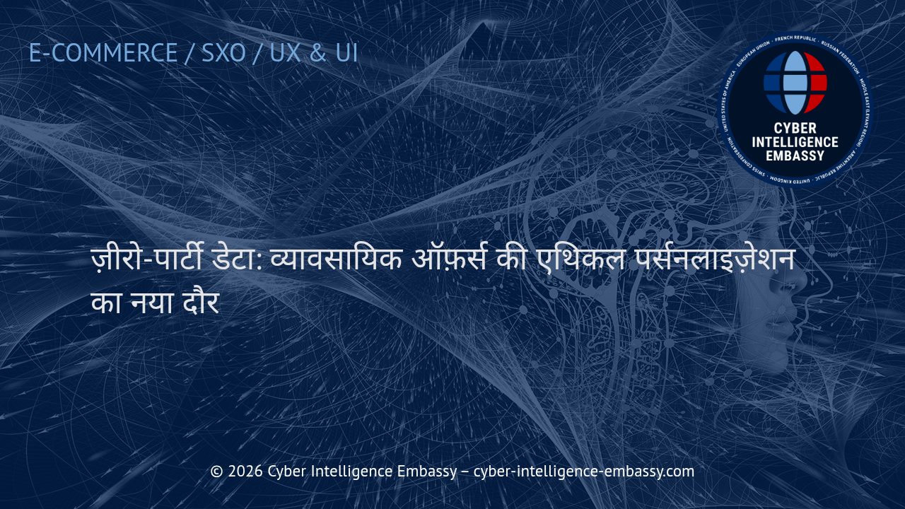 ज़ीरो-पार्टी डेटा: व्यावसायिक ऑफ़र्स की एथिकल पर्सनलाइज़ेशन का नया दौर