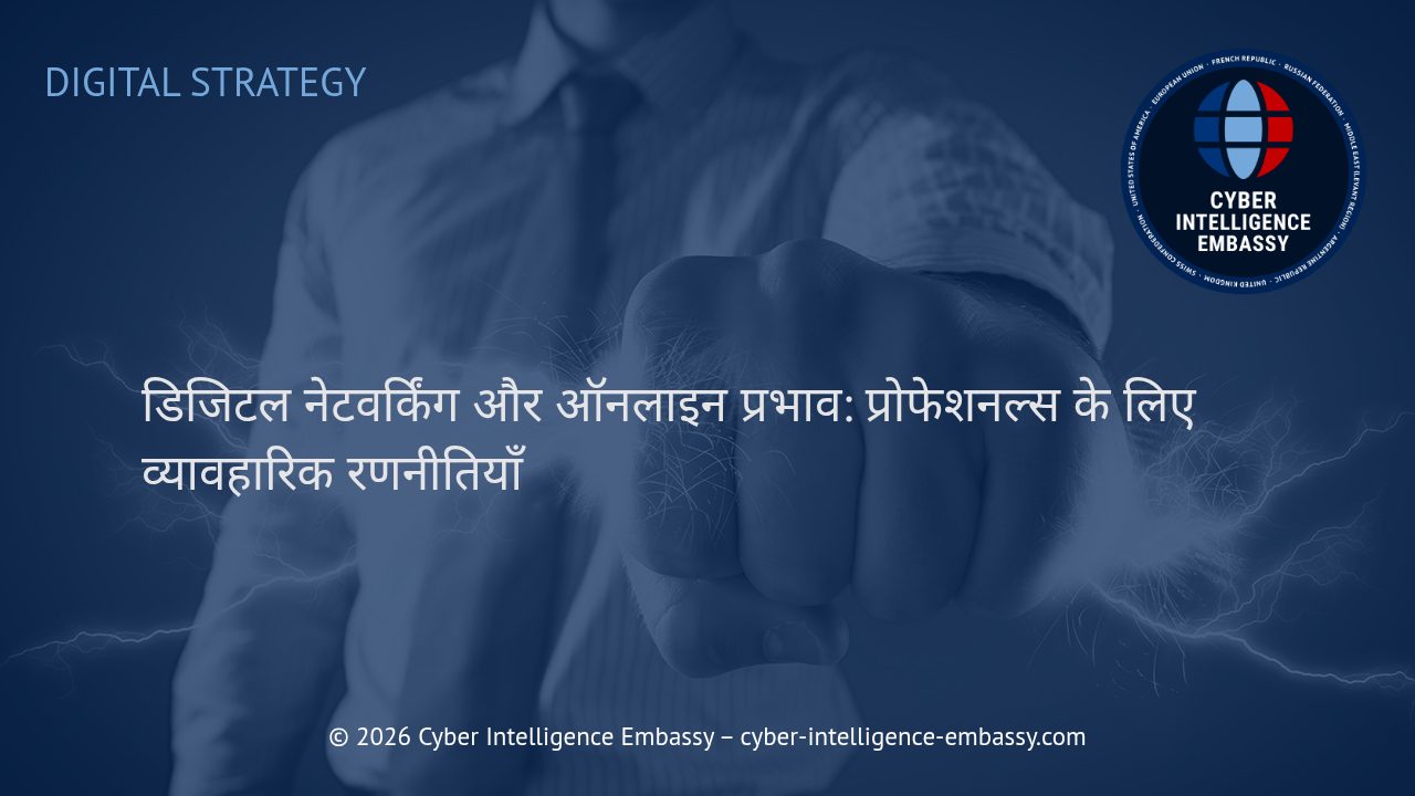 डिजिटल नेटवर्किंग और ऑनलाइन प्रभाव: प्रोफेशनल्स के लिए व्यावहारिक रणनीतियाँ