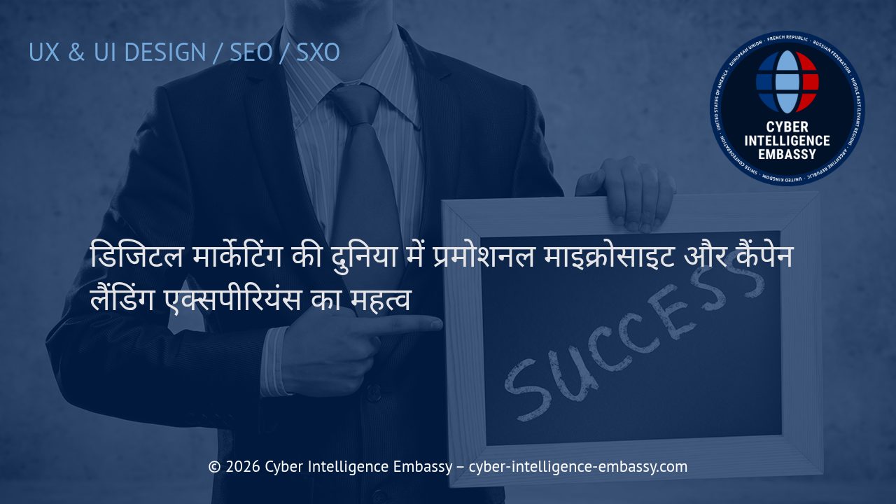 डिजिटल मार्केटिंग की दुनिया में प्रमोशनल माइक्रोसाइट और कैंपेन लैंडिंग एक्सपीरियंस का महत्व