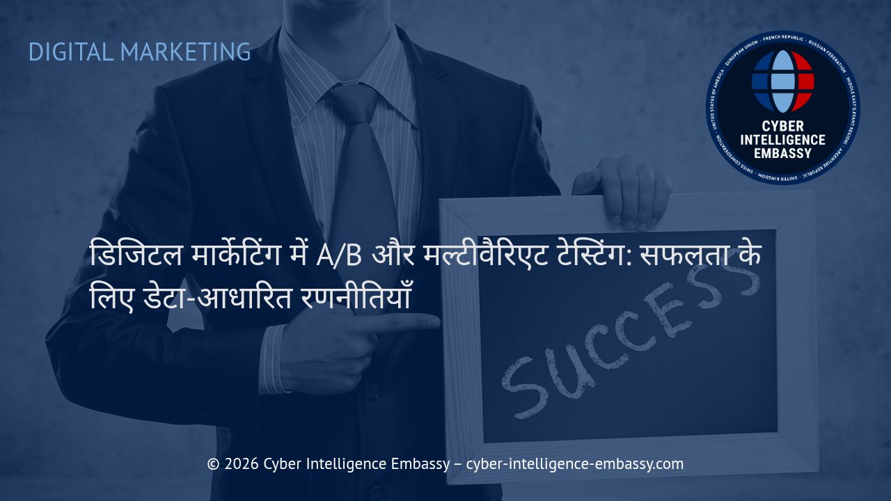 डिजिटल मार्केटिंग में A/B और मल्टीवैरिएट टेस्टिंग: सफलता के लिए डेटा-आधारित रणनीतियाँ