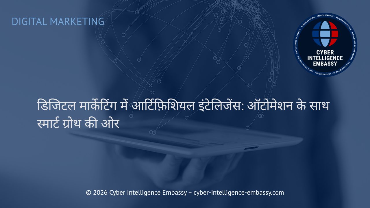 डिजिटल मार्केटिंग में आर्टिफ़िशियल इंटेलिजेंस: ऑटोमेशन के साथ स्मार्ट ग्रोथ की ओर