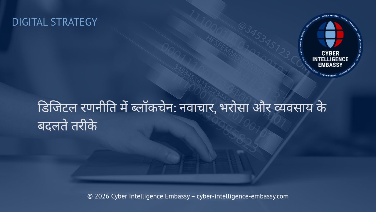 डिजिटल रणनीति में ब्लॉकचेन: नवाचार, भरोसा और व्यवसाय के बदलते तरीके