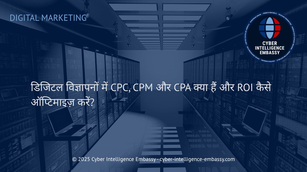 डिजिटल विज्ञापन मॉडल्स: CPC, CPM, CPA और ROI ऑप्टिमाइज़ेशन की रणनीतियाँ