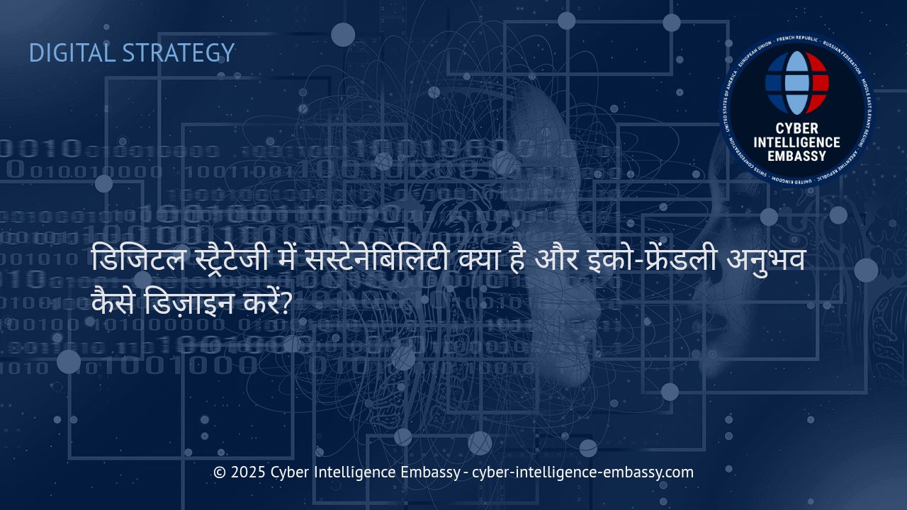 डिजिटल रणनीति में सस्टेनेबिलिटी और इको-फ्रेंडली अनुभव का महत्व