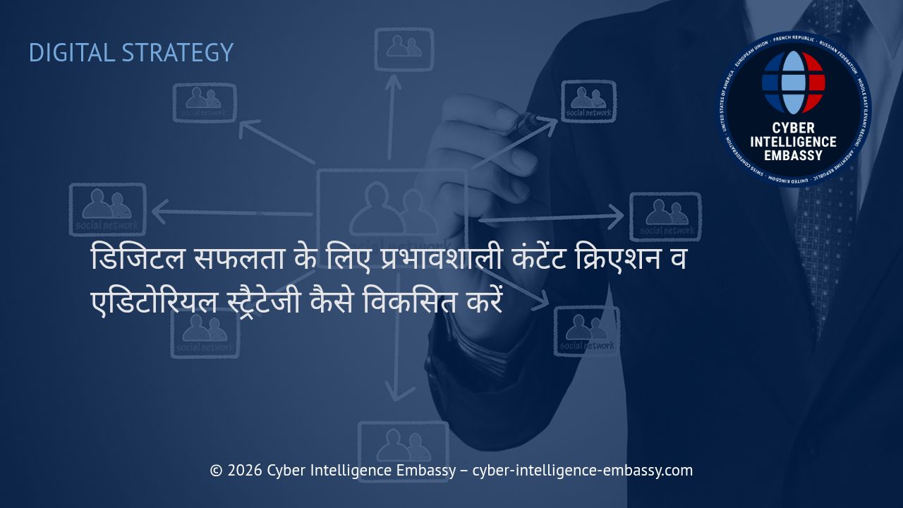 डिजिटल सफलता के लिए प्रभावशाली कंटेंट क्रिएशन व एडिटोरियल स्ट्रैटेजी कैसे विकसित करें