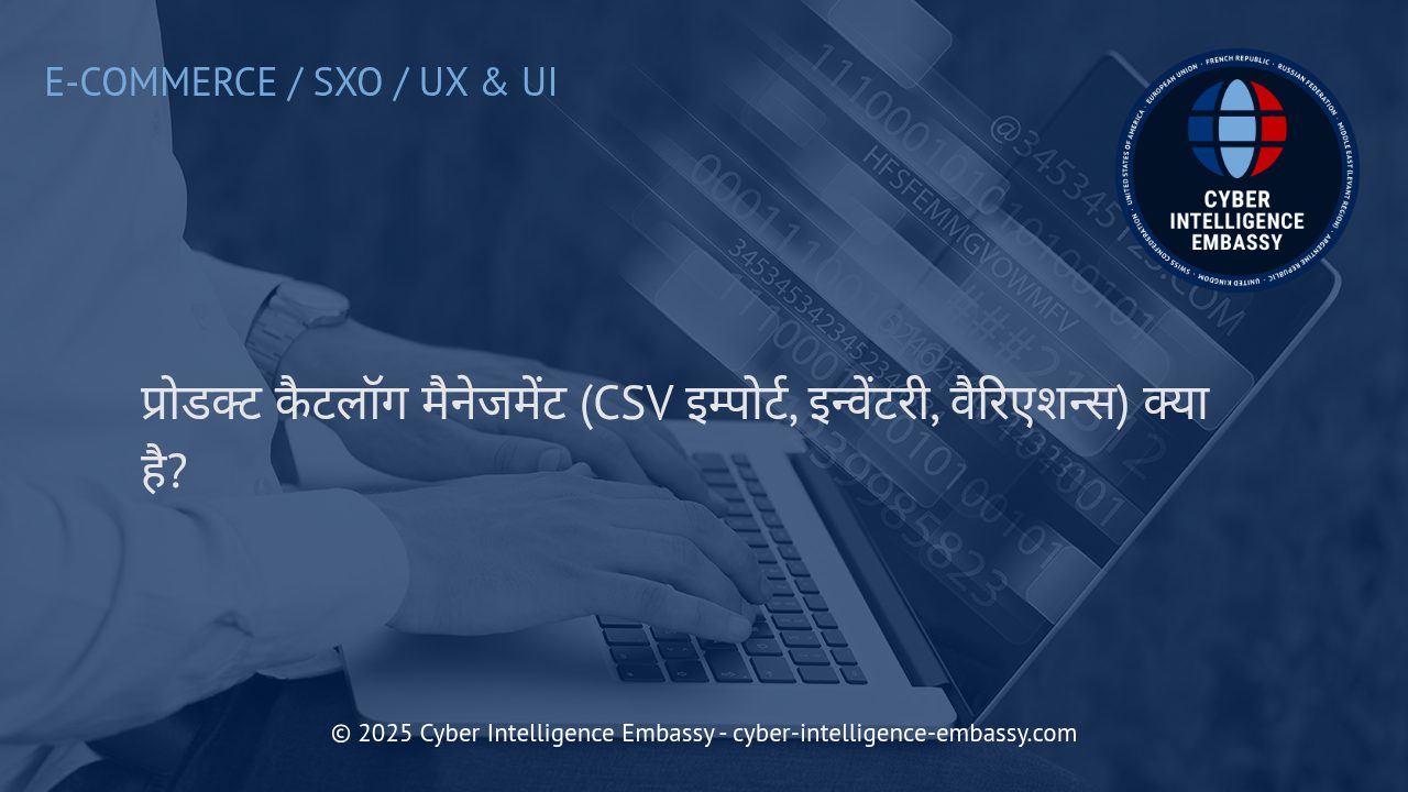 प्रोडक्ट कैटलॉग मैनेजमेंट: CSV इम्पोर्ट, इन्वेंटरी और वैरिएशन्स का व्यावसायिक महत्व