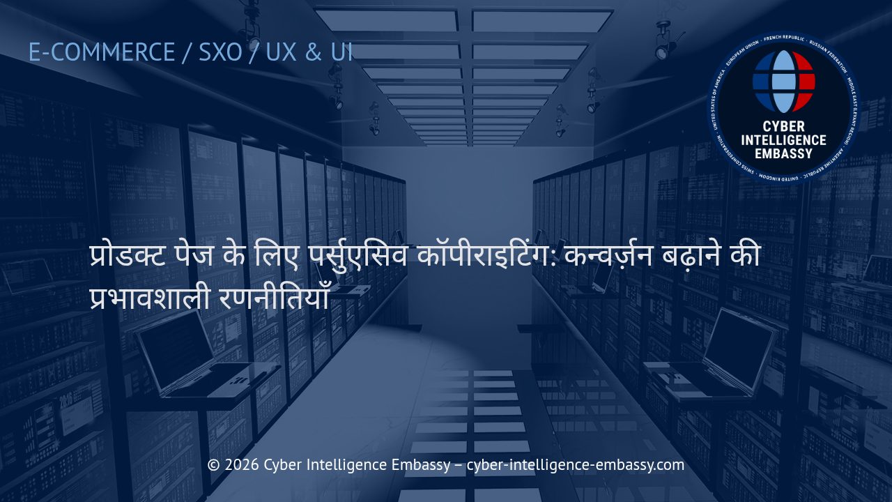 प्रोडक्ट पेज के लिए पर्सुएसिव कॉपीराइटिंग: कन्वर्ज़न बढ़ाने की प्रभावशाली रणनीतियाँ