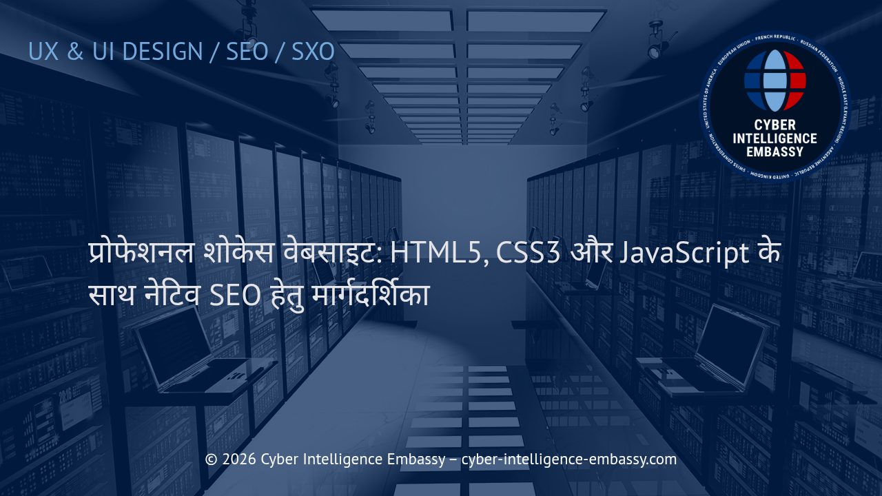 प्रोफेशनल शोकेस वेबसाइट: HTML5, CSS3 और JavaScript के साथ नेटिव SEO हेतु मार्गदर्शिका