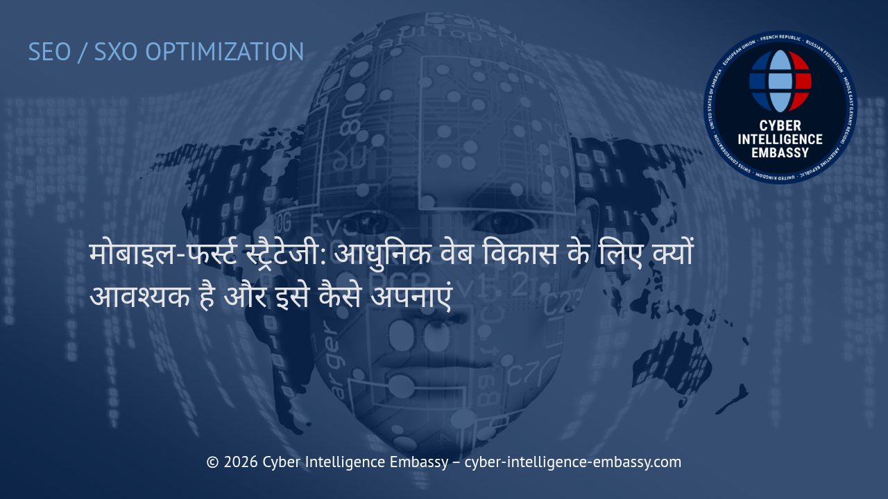 मोबाइल-फर्स्ट स्ट्रैटेजी: आधुनिक वेब विकास के लिए क्यों आवश्यक है और इसे कैसे अपनाएं