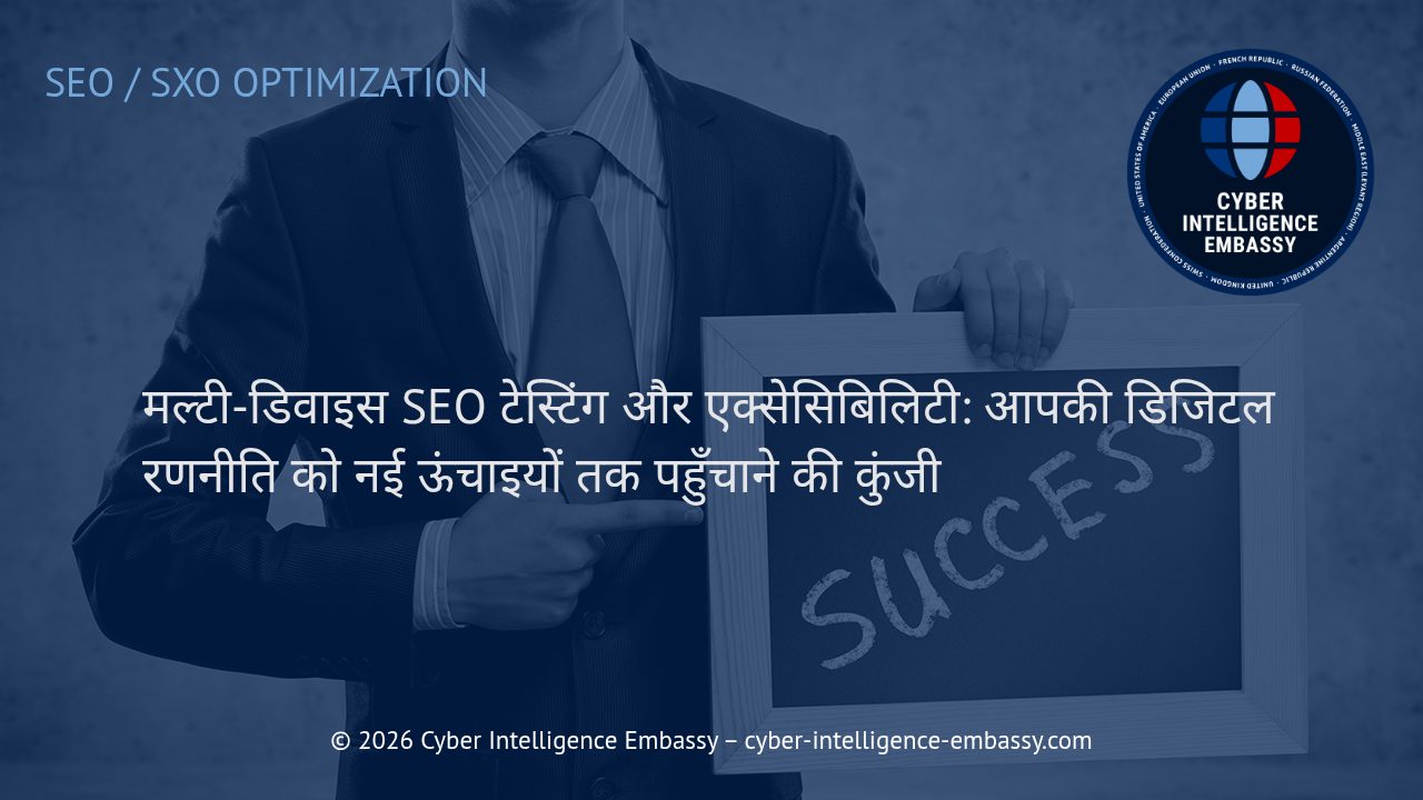 मल्टी-डिवाइस SEO टेस्टिंग और एक्सेसिबिलिटी: आपकी डिजिटल रणनीति को नई ऊंचाइयों तक पहुँचाने की कुंजी