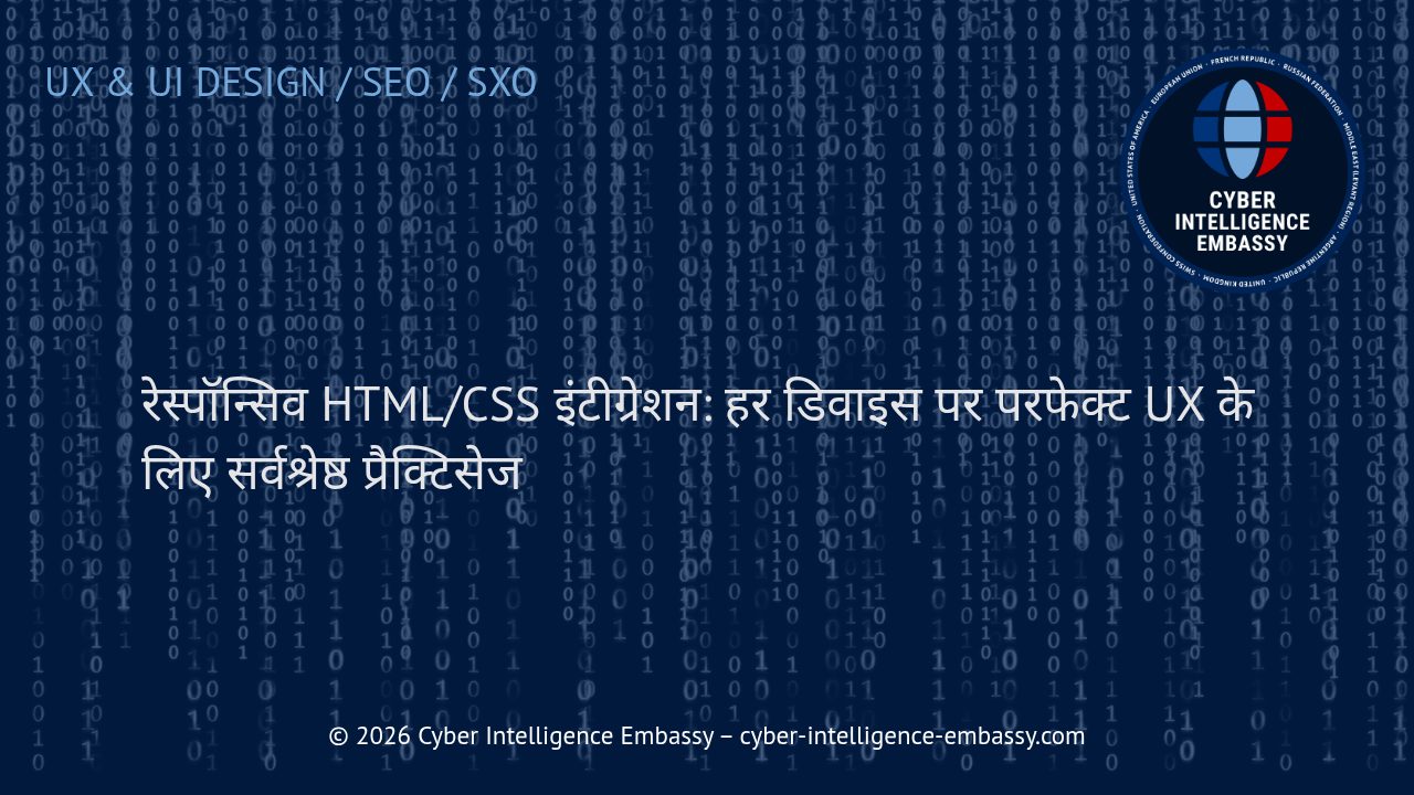 रेस्पॉन्सिव HTML/CSS इंटीग्रेशन: हर डिवाइस पर परफेक्ट UX के लिए सर्वश्रेष्ठ प्रैक्टिसेज