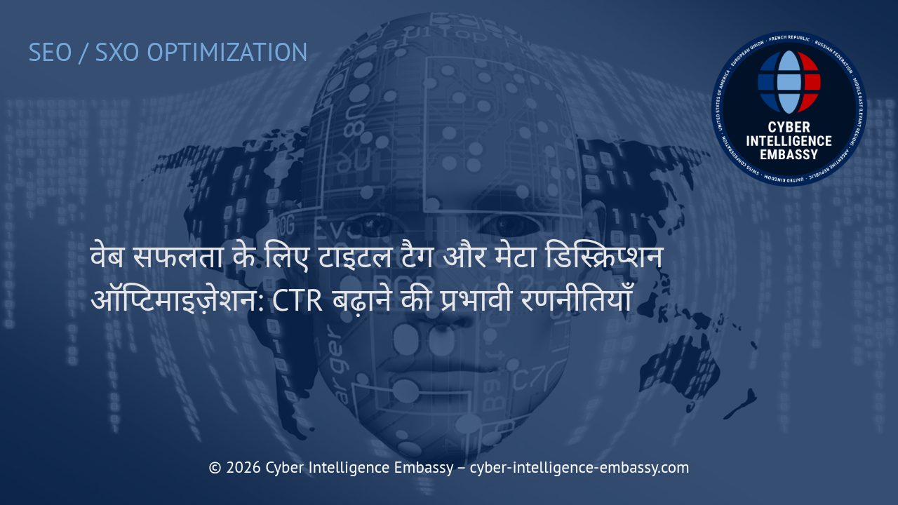 वेब सफलता के लिए टाइटल टैग और मेटा डिस्क्रिप्शन ऑप्टिमाइज़ेशन: CTR बढ़ाने की प्रभावी रणनीतियाँ