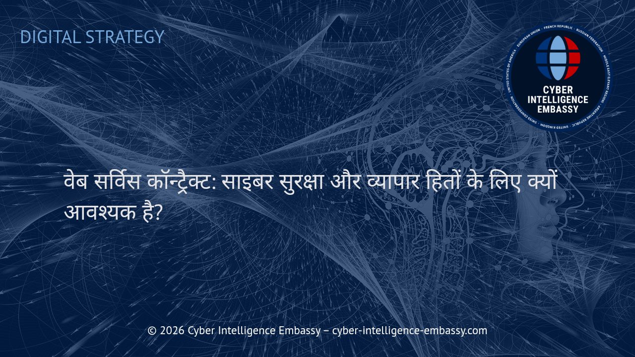 वेब सर्विस कॉन्ट्रैक्ट: साइबर सुरक्षा और व्यापार हितों के लिए क्यों आवश्यक है?