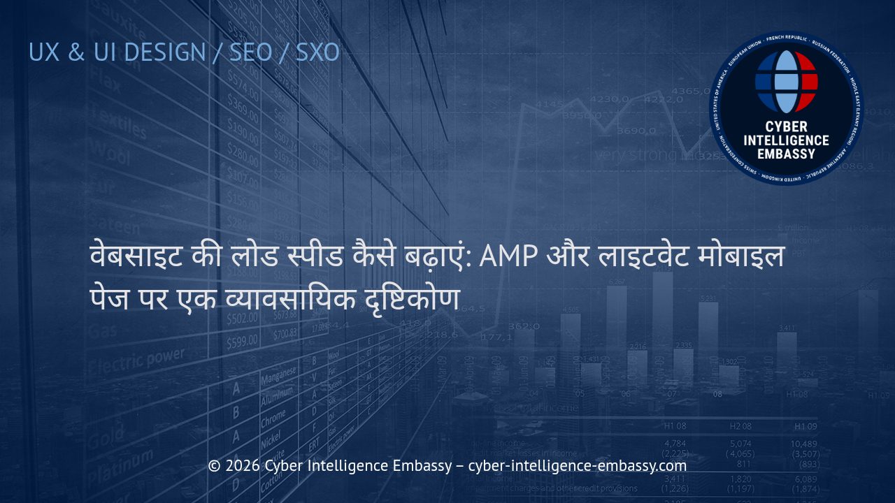 वेबसाइट की लोड स्पीड कैसे बढ़ाएं: AMP और लाइटवेट मोबाइल पेज पर एक व्यावसायिक दृष्टिकोण