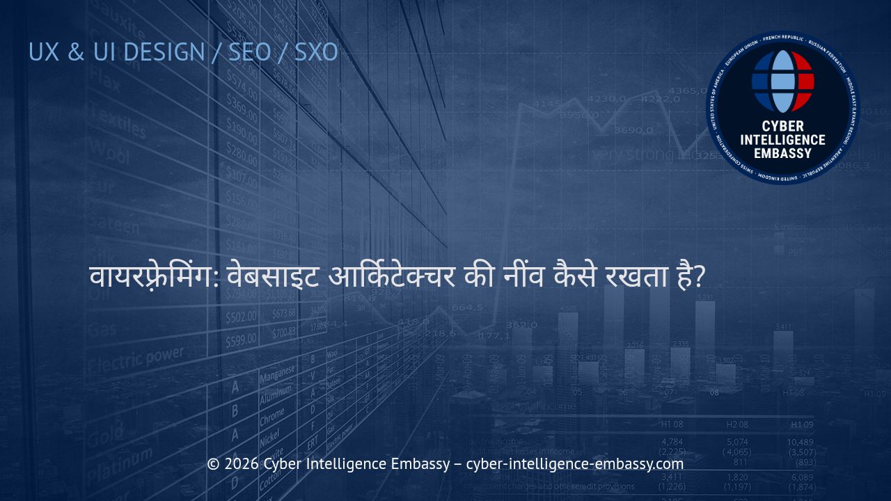 वायरफ़्रेमिंग: वेबसाइट आर्किटेक्चर की नींव कैसे रखता है?