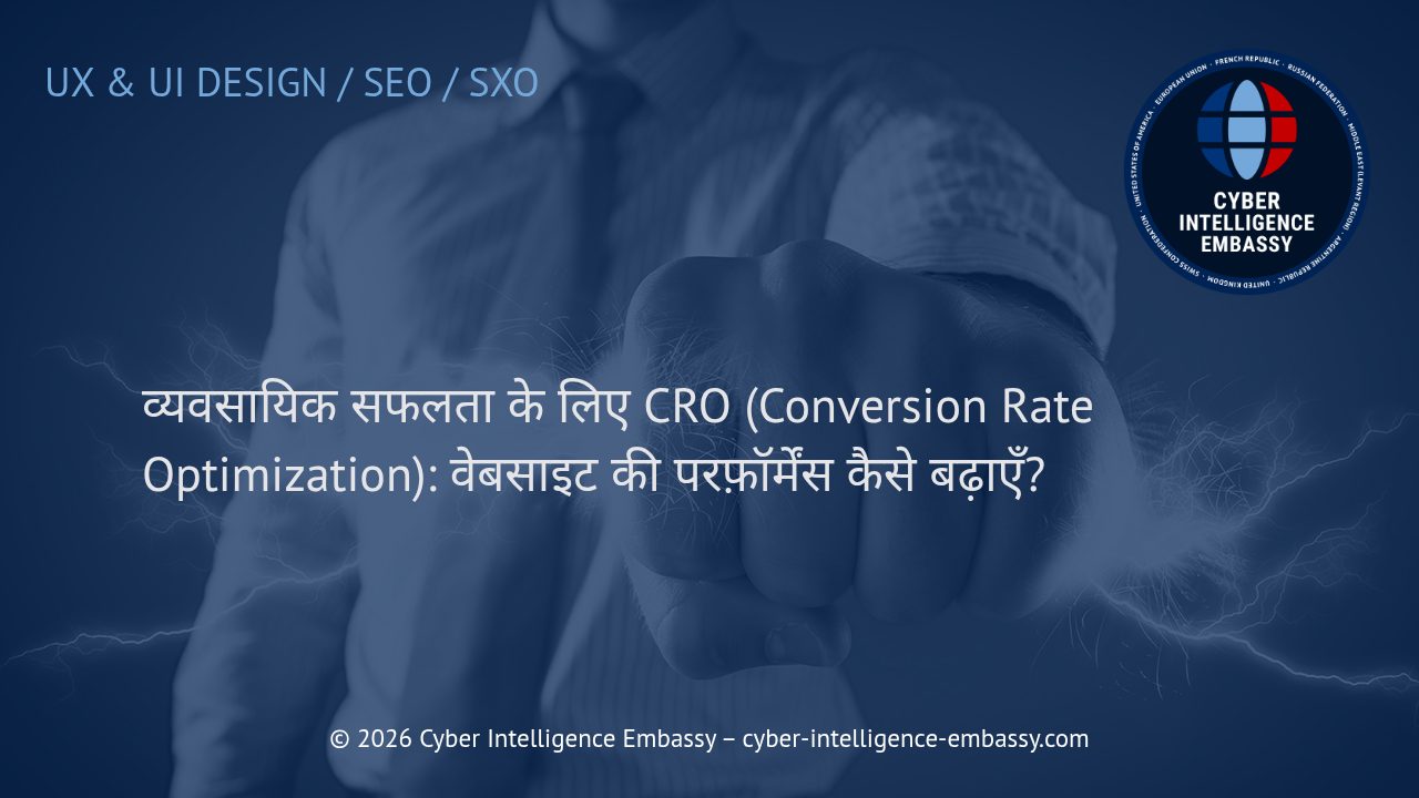 व्यवसायिक सफलता के लिए CRO (Conversion Rate Optimization): वेबसाइट की परफ़ॉर्मेंस कैसे बढ़ाएँ?