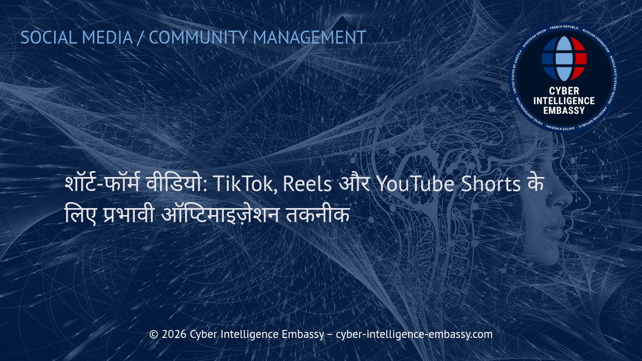 शॉर्ट-फॉर्म वीडियो: TikTok, Reels और YouTube Shorts के लिए प्रभावी ऑप्टिमाइज़ेशन तकनीक