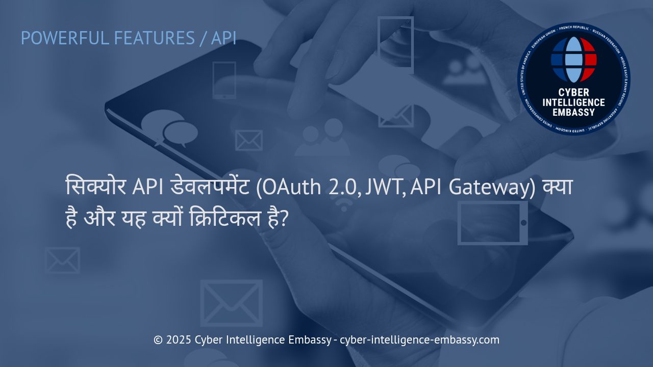 सुरक्षित API डेवलपमेंट: OAuth 2.0, JWT और API Gateway का भूमिका