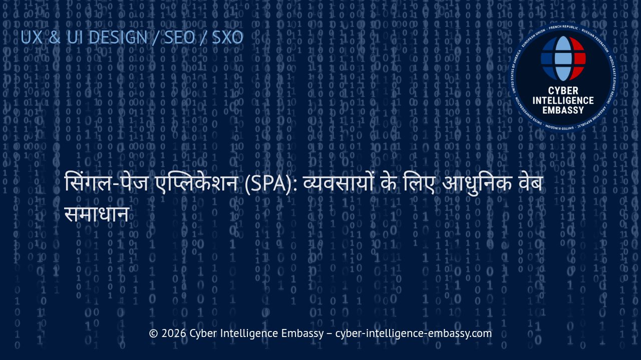 सिंगल-पेज एप्लिकेशन (SPA): व्यवसायों के लिए आधुनिक वेब समाधान