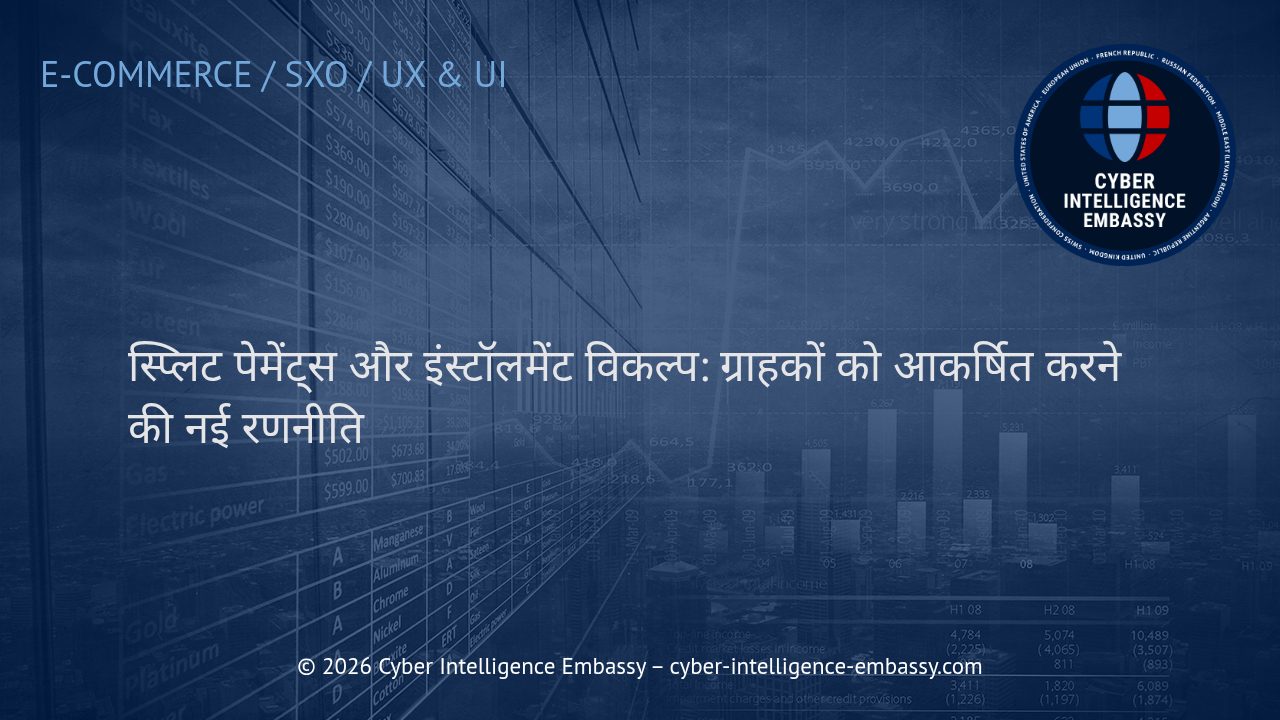 स्प्लिट पेमेंट्स और इंस्टॉलमेंट विकल्प: ग्राहकों को आकर्षित करने की नई रणनीति