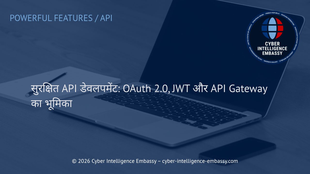 सुरक्षित API डेवलपमेंट: OAuth 2.0, JWT और API Gateway का भूमिका