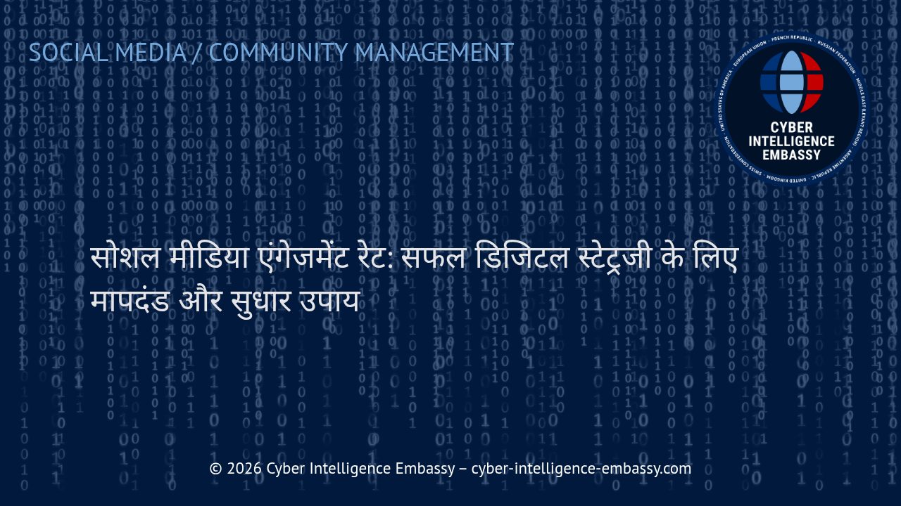सोशल मीडिया एंगेजमेंट रेट: सफल डिजिटल स्टेट्रजी के लिए मापदंड और सुधार उपाय