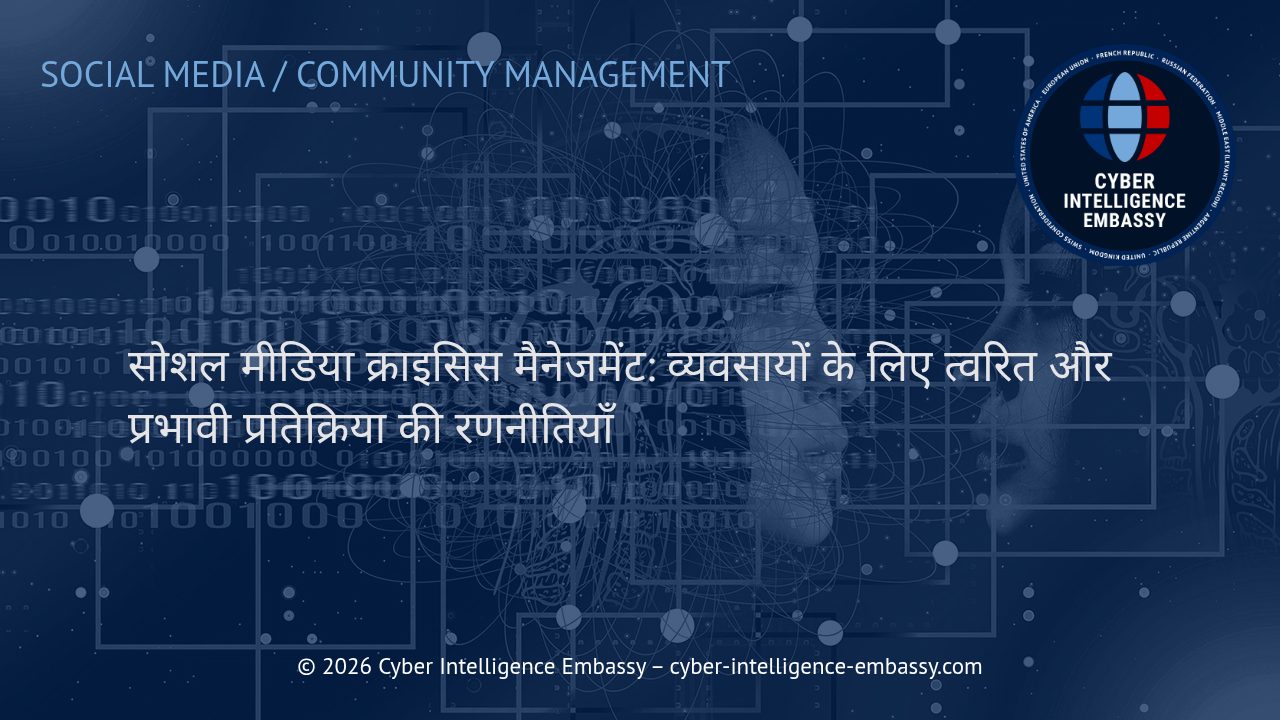 सोशल मीडिया क्राइसिस मैनेजमेंट: व्यवसायों के लिए त्वरित और प्रभावी प्रतिक्रिया की रणनीतियाँ