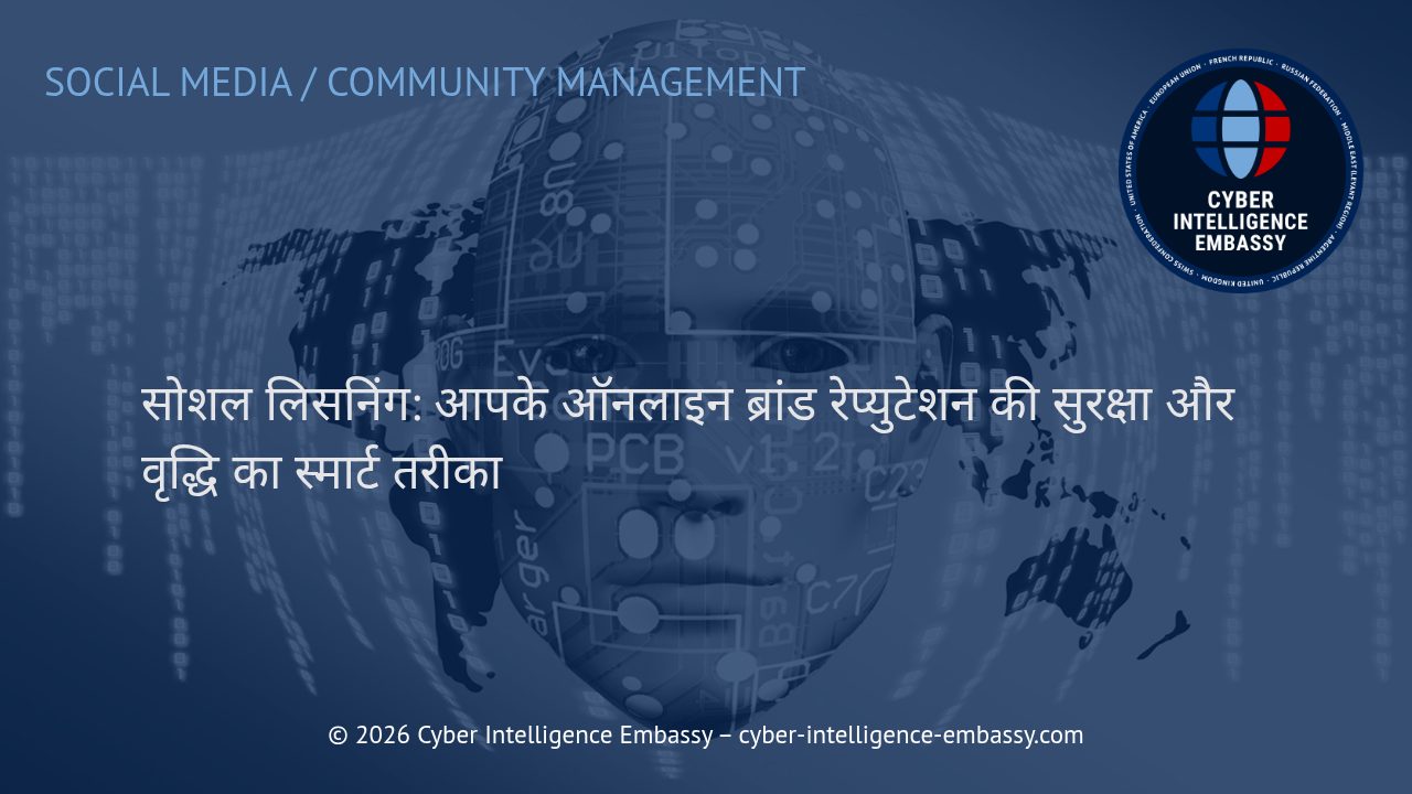 सोशल लिसनिंग: आपके ऑनलाइन ब्रांड रेप्युटेशन की सुरक्षा और वृद्धि का स्मार्ट तरीका