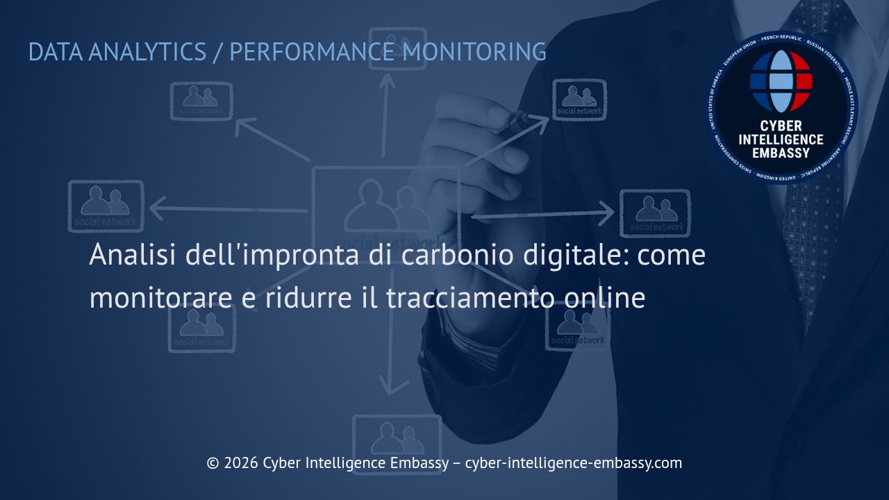 Analisi dell'impronta di carbonio digitale: come monitorare e ridurre il tracciamento online