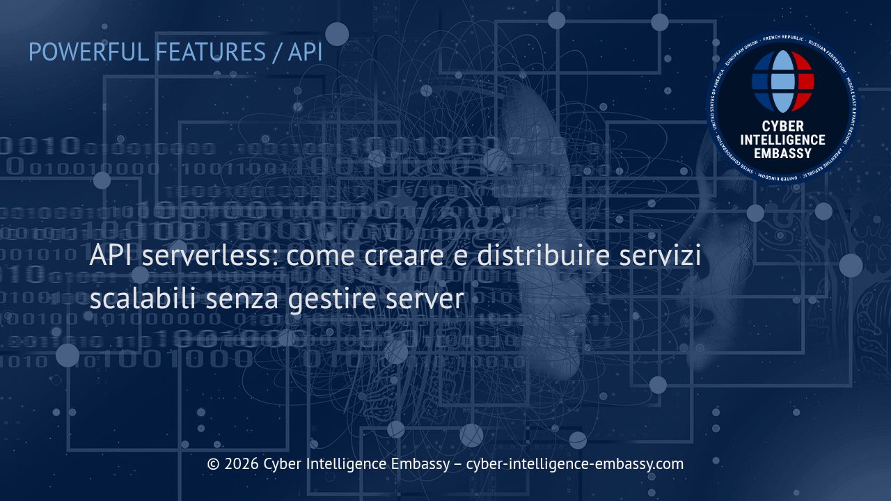 API serverless: come creare e distribuire servizi scalabili senza gestire server