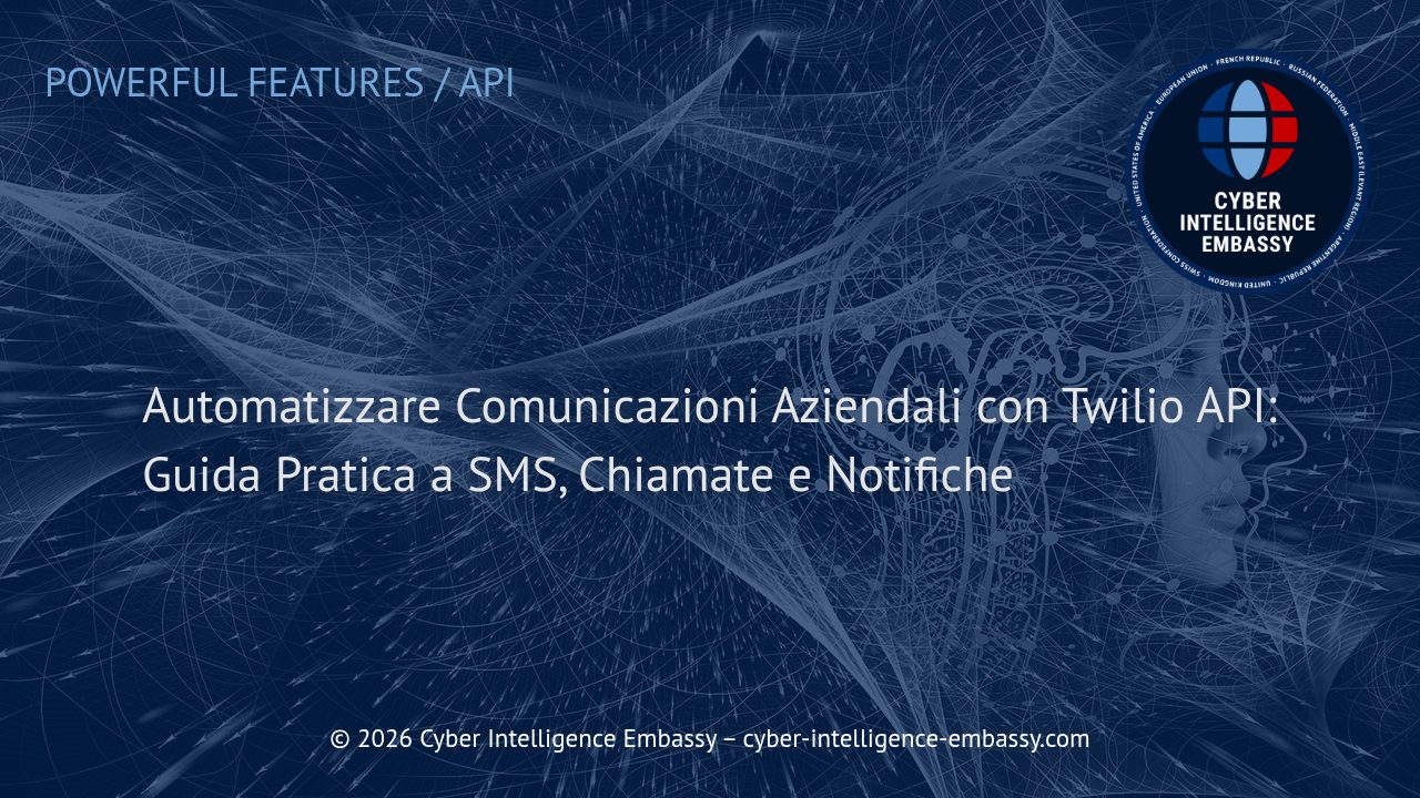 Automatizzare Comunicazioni Aziendali con Twilio API: Guida Pratica a SMS, Chiamate e Notifiche