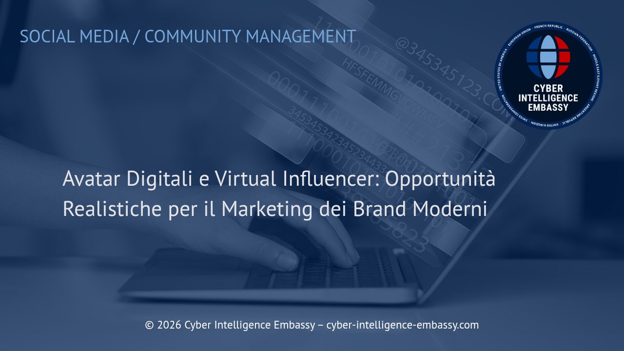 Avatar Digitali e Virtual Influencer: Opportunità Realistiche per il Marketing dei Brand Moderni