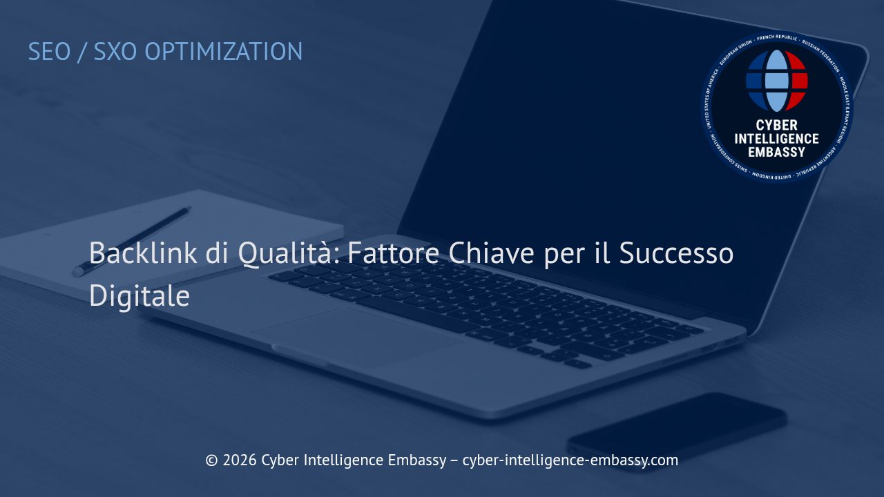 Backlink di Qualità: Fattore Chiave per il Successo Digitale
